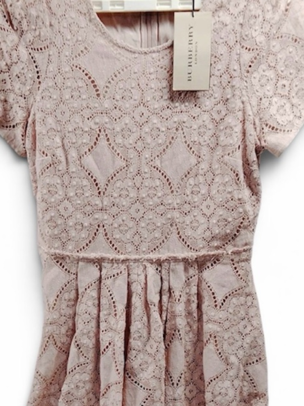 Burberry Pale Pink Lace Dress - Picture 11 of 14